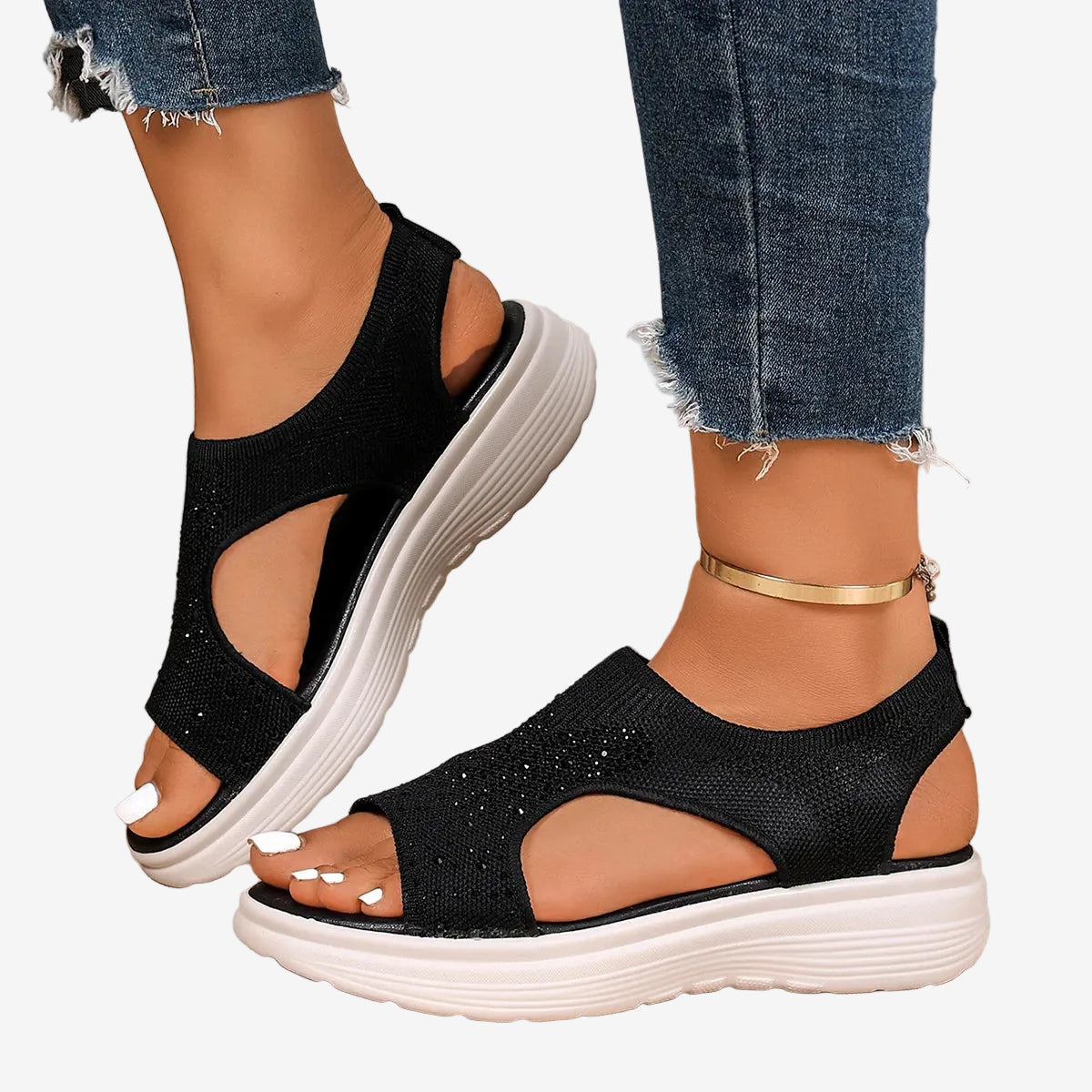 ZUPHAR™ Women’s Comfort Knit Wedge Sandals