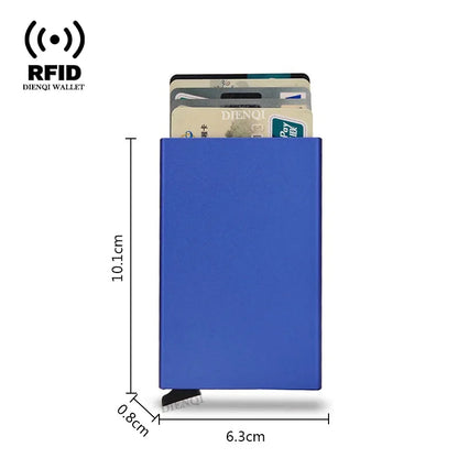 RFID Smart Pop-Up Wallet – Ultra-Slim Metal Card Holder