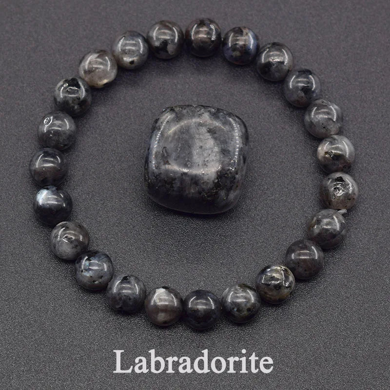 ZUPHAR™ AURA STONE™ Natural Stone Bead Bracelet – Healing Energy Jewelry