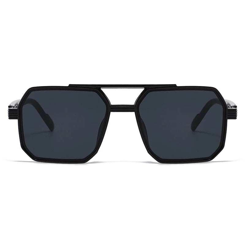 Double Beam Large Frame Sunglasses - Retro Oversized Style | Unisex UV400
