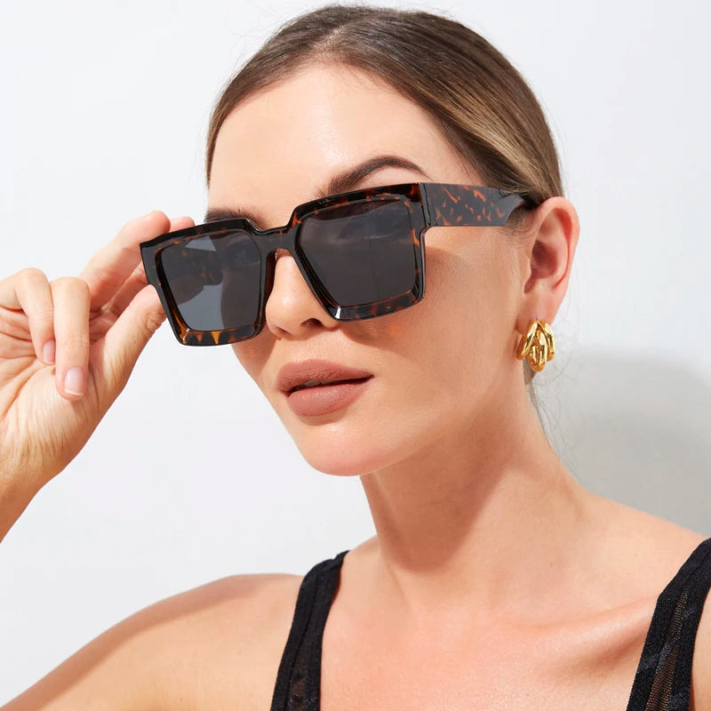 Vintage Square Sunglasses – UV400 Protection | Unisex Retro Style