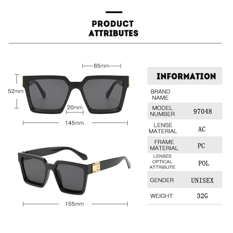 ZUPHAR™ Retro Square UV400 Sunglasses