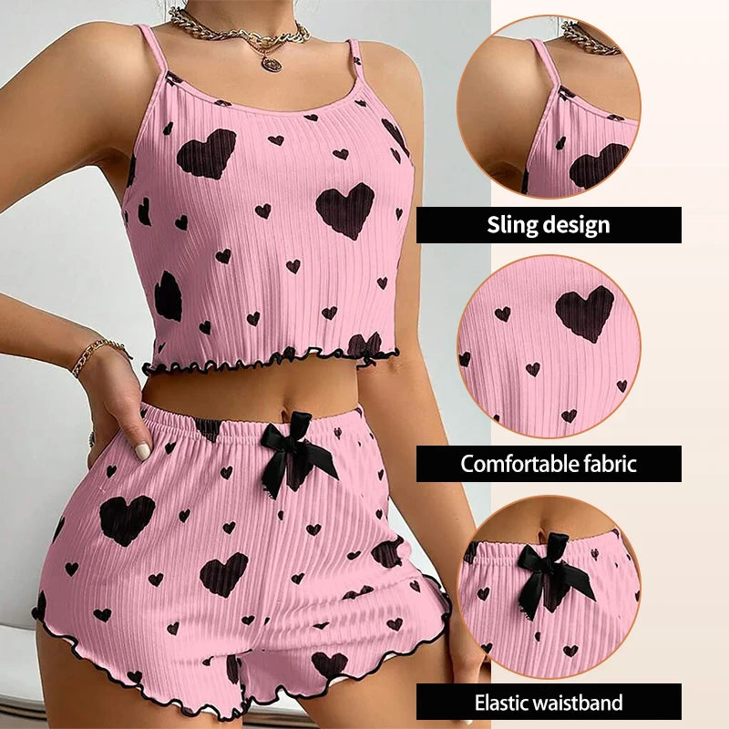 ZUPHAR™ Women’s Summer Pajama Shorts Set