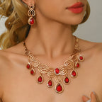 Gold-Tone Geometric Jewelry Set