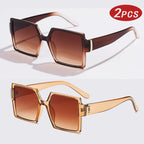 ZUPHAR™ Lunettes de soleil carrées oversize à verres dégradés