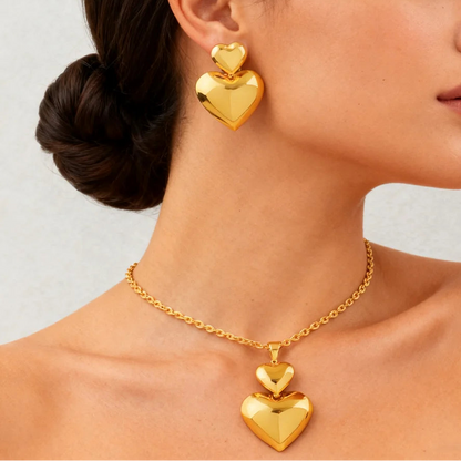 ZUPHAR — Dubai Gold Jewelry Set | 24K Gold Plated 4-Piece Collection for Women