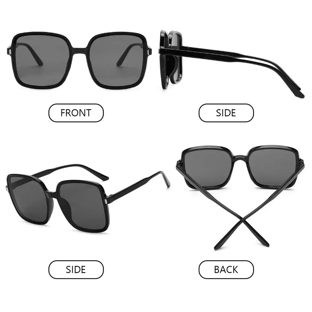 ZUPHAR™ Oversized Tortoise Square Sunglasses – UV Protection