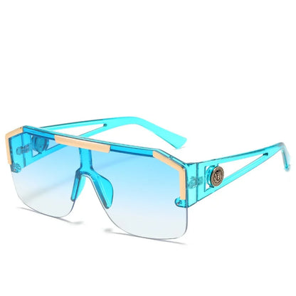 Oversized Rectangle Sunglasses - Gradient Anti-Reflective Lenses | Unisex Sport