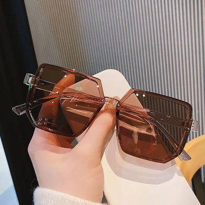 Big Frame Vintage Sunglasses — Retro Square UV400 for Men & Women