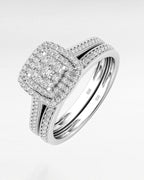 2-Piece Moissanite Bridal Ring Set