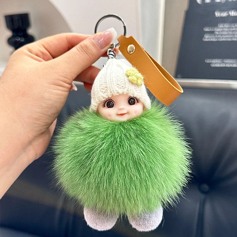 Fluffy Doll Keychain