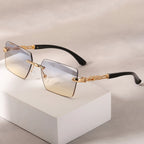 ZUPHAR™ Luxe Rimless Square Sunglasses for Women