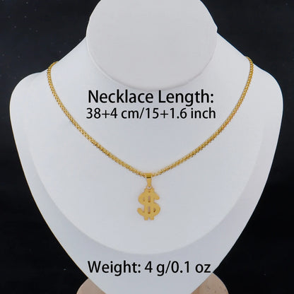 Gold Girl Silhouette Pendant Necklace - 18K Gold Plated Stainless Steel | Gift for Men & Women