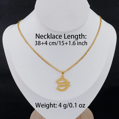 Gold Girl Silhouette Pendant Necklace - 18K Gold Plated Stainless Steel | Gift for Men & Women