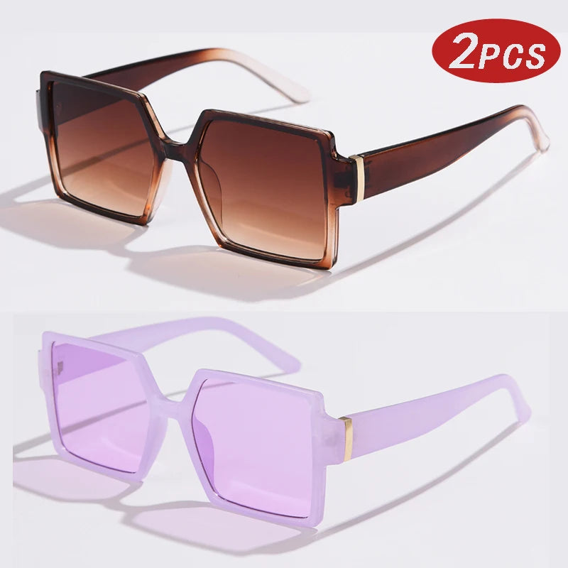 ZUPHAR™ Oversized Gradient Square Sunglasses