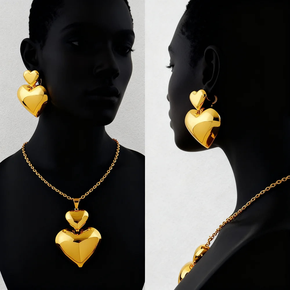 ZUPHAR — Dubai Gold Jewelry Set | 24K Gold Plated 4-Piece Collection for Women