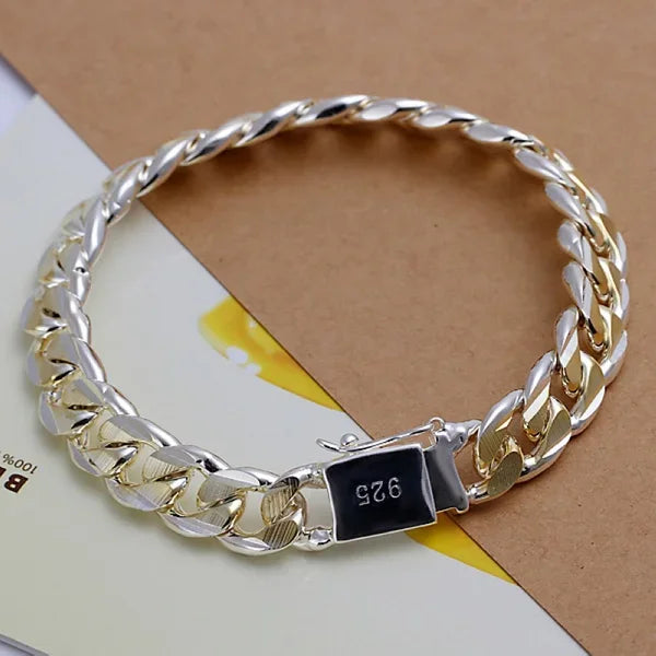 ZUPHAR™ 925 Sterling Silver Cuban Link Bracelet