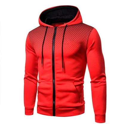 ZUPHAR™ Men’s Polka Dot Zip Hoodie