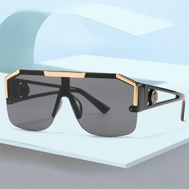 Oversized Rectangle Sunglasses - Gradient Anti-Reflective Lenses | Unisex Sport