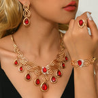 Gold-Tone Geometric Jewelry Set