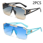 Oversized Rectangle Sunglasses - Gradient Anti-Reflective Lenses | Unisex Sport