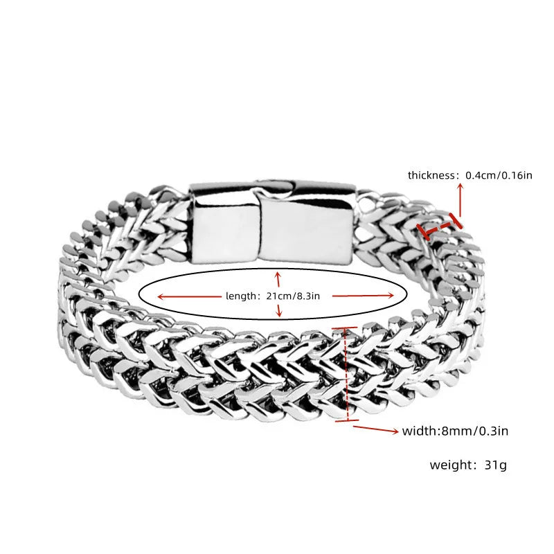 ZUPHAR™ Magnetic Stainless Steel Chain Bracelet