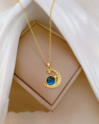 Celestial Sun & Moon Pendant Necklace
