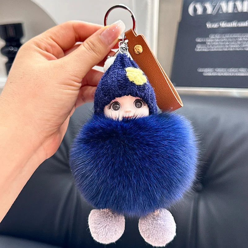 Fluffy Doll Keychain