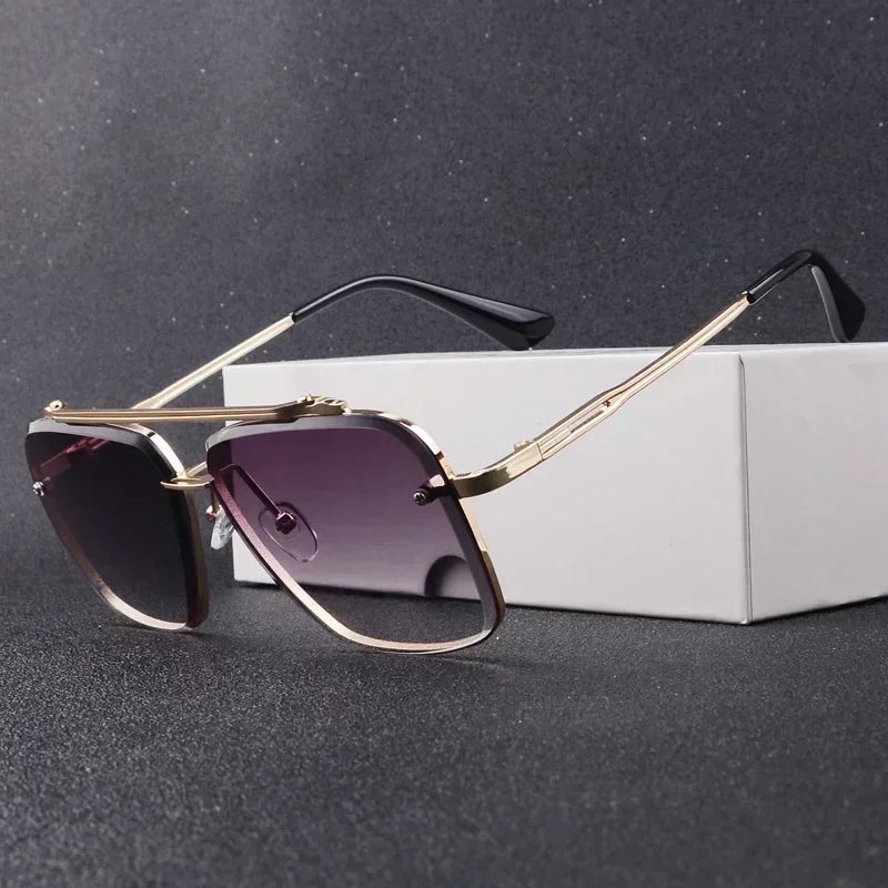 Fashion Square Pilot Sunglasses – Men & Women | UV400 Gradient Lenses