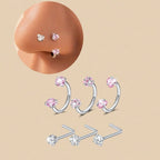 CZ Nose Rings & Studs Set