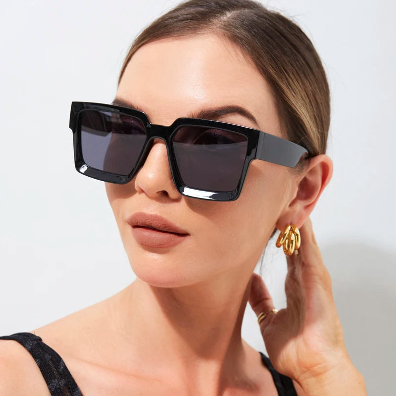 Vintage Square Sunglasses – UV400 Protection | Unisex Retro Style