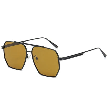 ZUPHAR Polarized Square Sunglasses — Vintage Metal Frame, UV400, Unisex