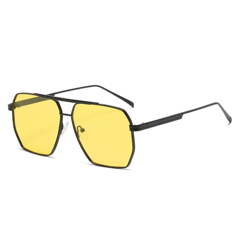 ZUPHAR Polarized Square Sunglasses — Vintage Metal Frame, UV400, Unisex