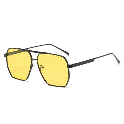 ZUPHAR Polarized Square Sunglasses — Vintage Metal Frame, UV400, Unisex