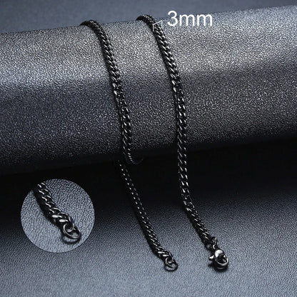 ZUPHAR™ Diamond-Cut Stainless Steel Curb Chain