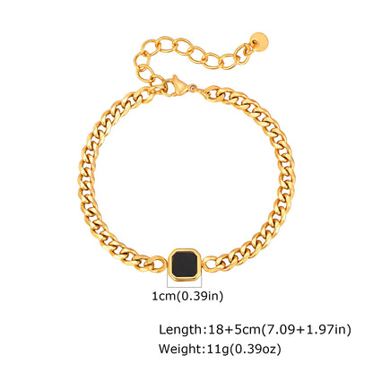 ZUPHAR Bold Gold Chain Bracelet for Men – Stainless Steel Streetwear