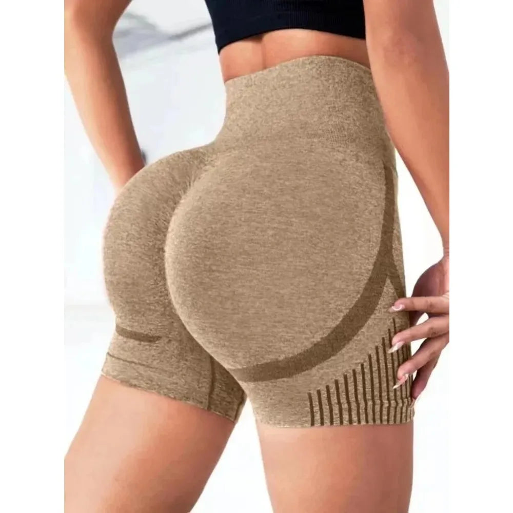 Sculpting High-Waist Yoga Shorts
