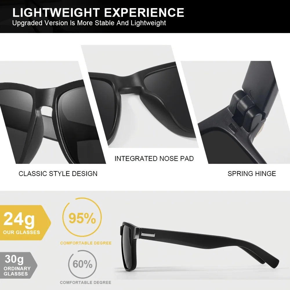 ZUPHAR™ Men’s Polarized Square Sunglasses