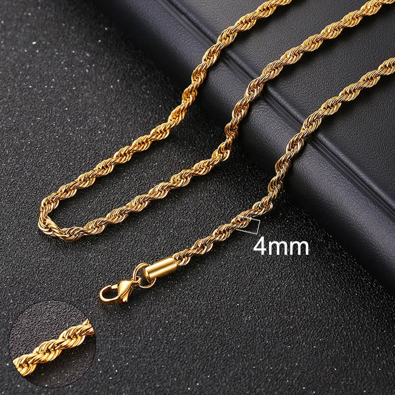 ZUPHAR™ Diamond-Cut Stainless Steel Curb Chain