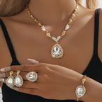 Vintage Teardrop Statement Jewelry Set