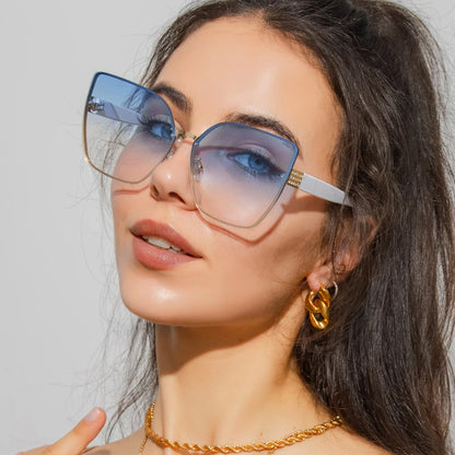 ZUPHAR Cat Eye Sunglasses for Women — Large Frame, Gradient Lens, UV400 Protection