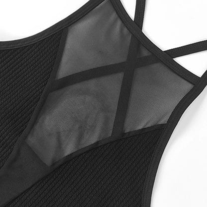 ZUPHAR™ Mesh Halter Crop Top