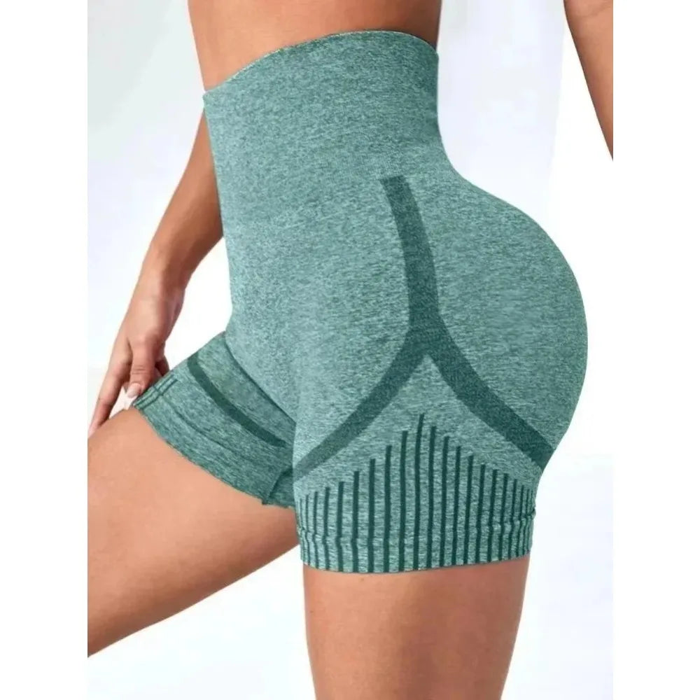Sculpting High-Waist Yoga Shorts