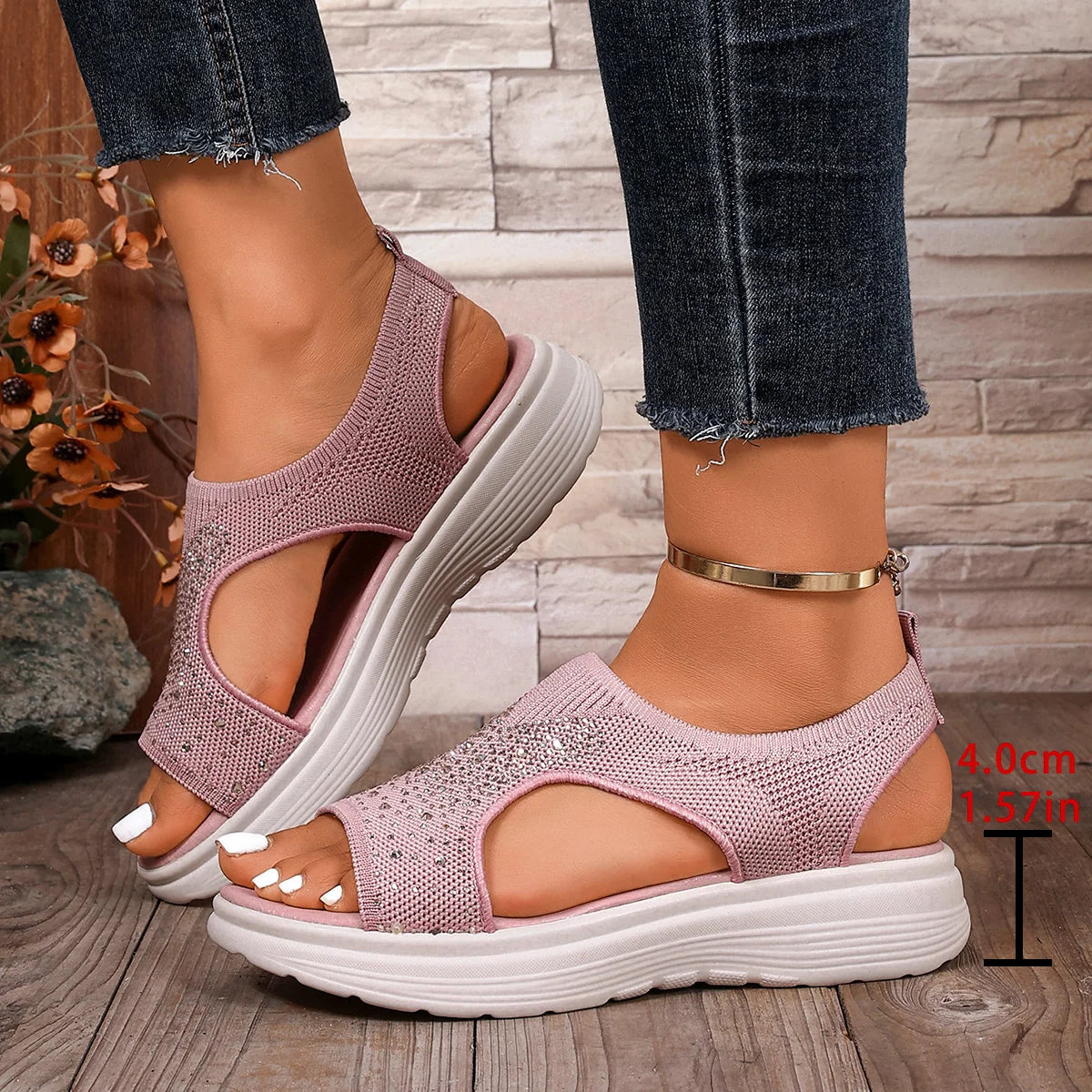 ZUPHAR™ Women’s Comfort Knit Wedge Sandals