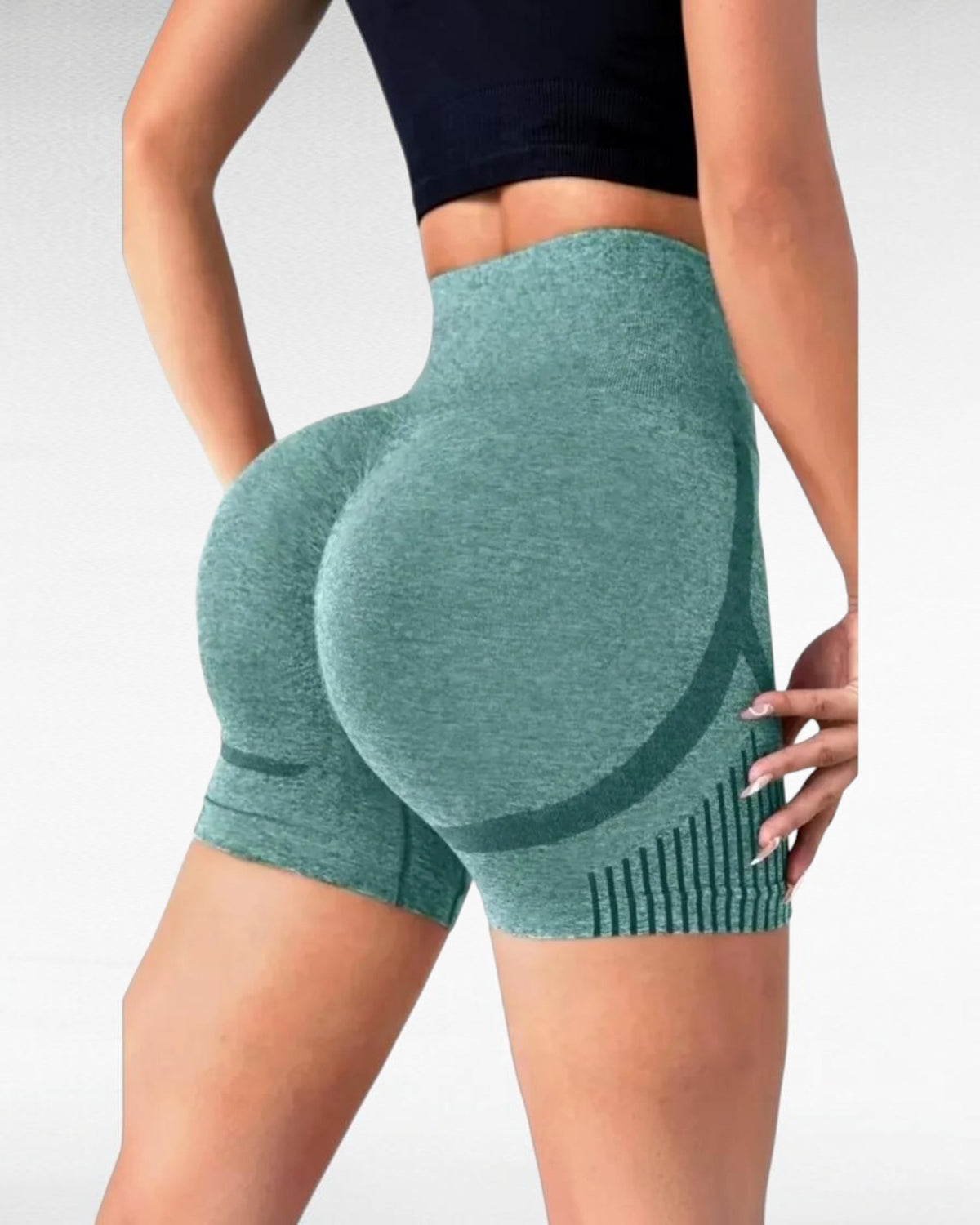 Sculpting High-Waist Yoga Shorts