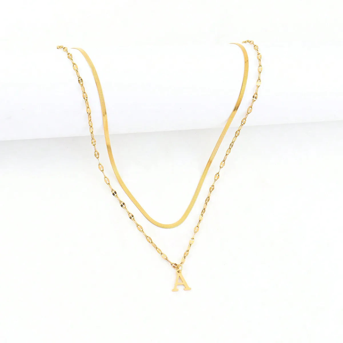 Initial Letter Necklace Set for Women — Gold & Silver | ZUPHAR