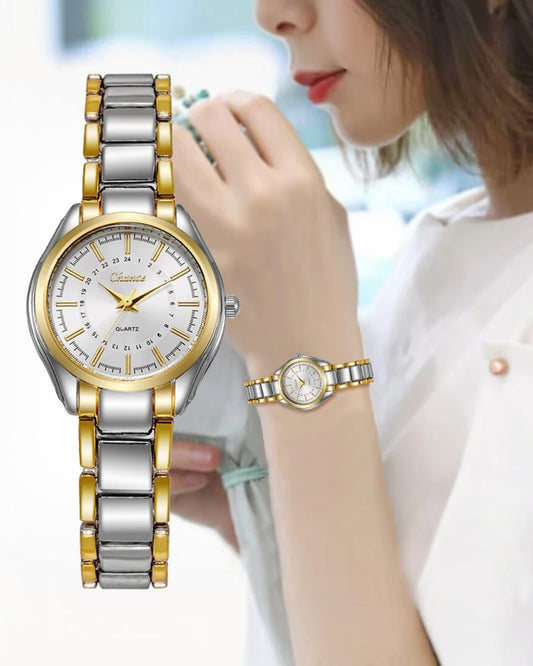 ZUPHAR™ Women Two-Tone Quartz Watch