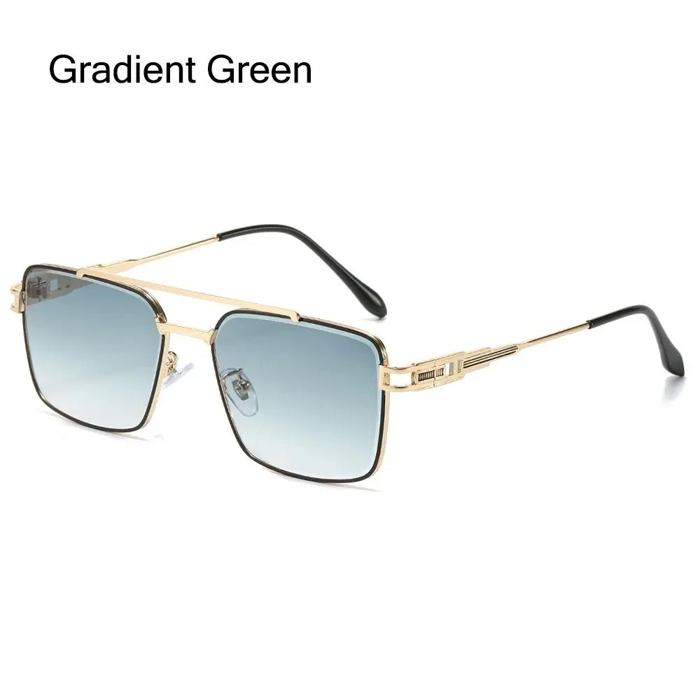 Double Bridge Cut-Edge Sunglasses UV400 — Unisex Gradient Shades | ZUPHAR