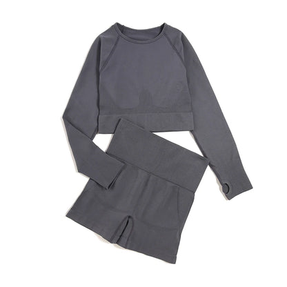 WAREBALL SculptFlex™ Seamless Yoga Set – High Waist Contour Gym Wear