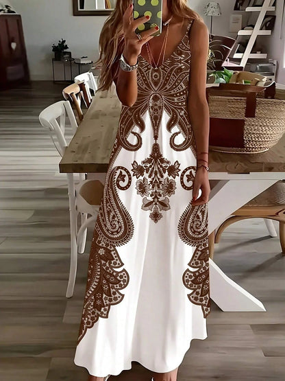 ZUPHAR™ Boho V-Neck Summer Maxi Dress